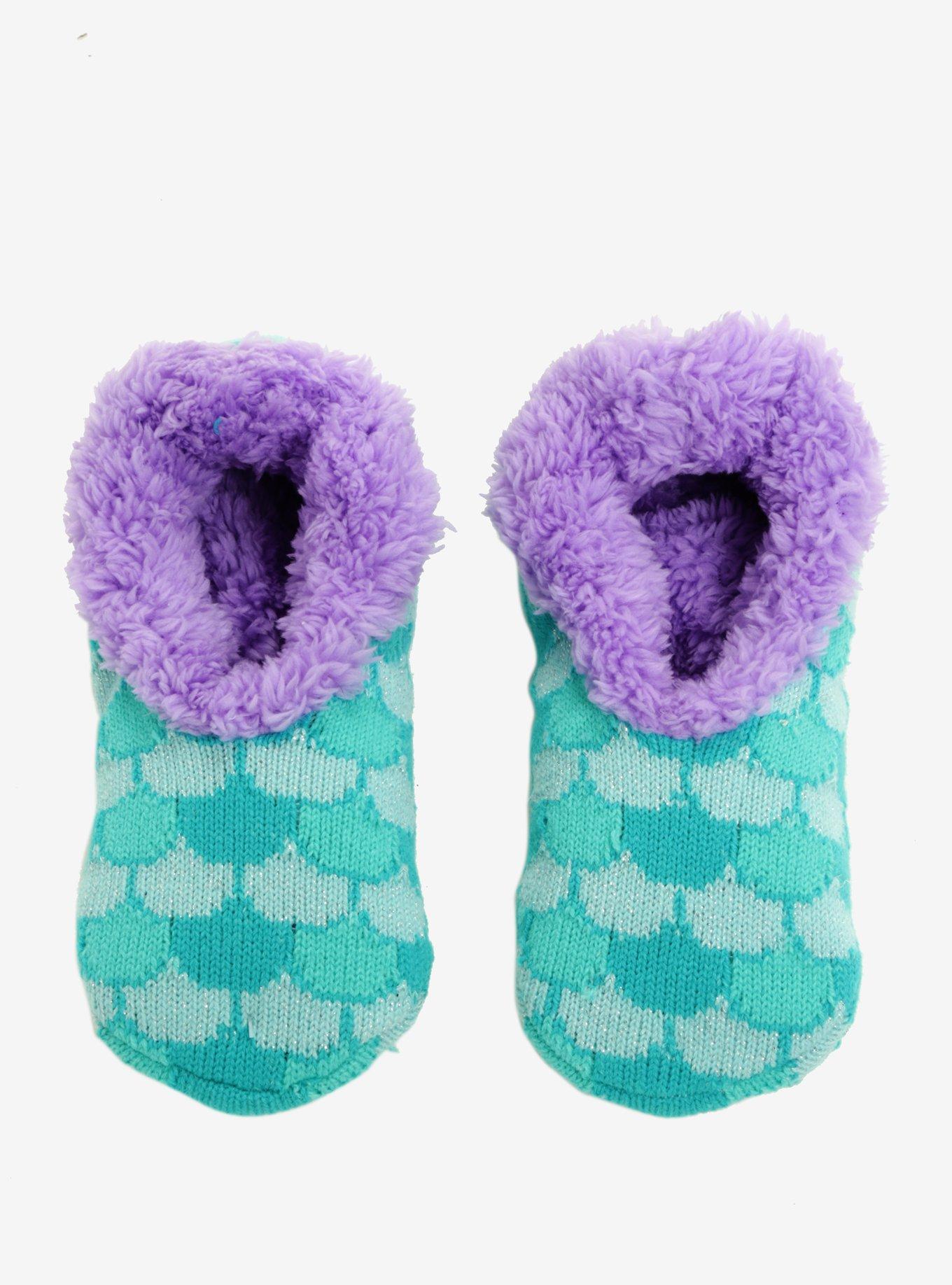 Disney The Little Mermaid Cozy Slippers, , alternate