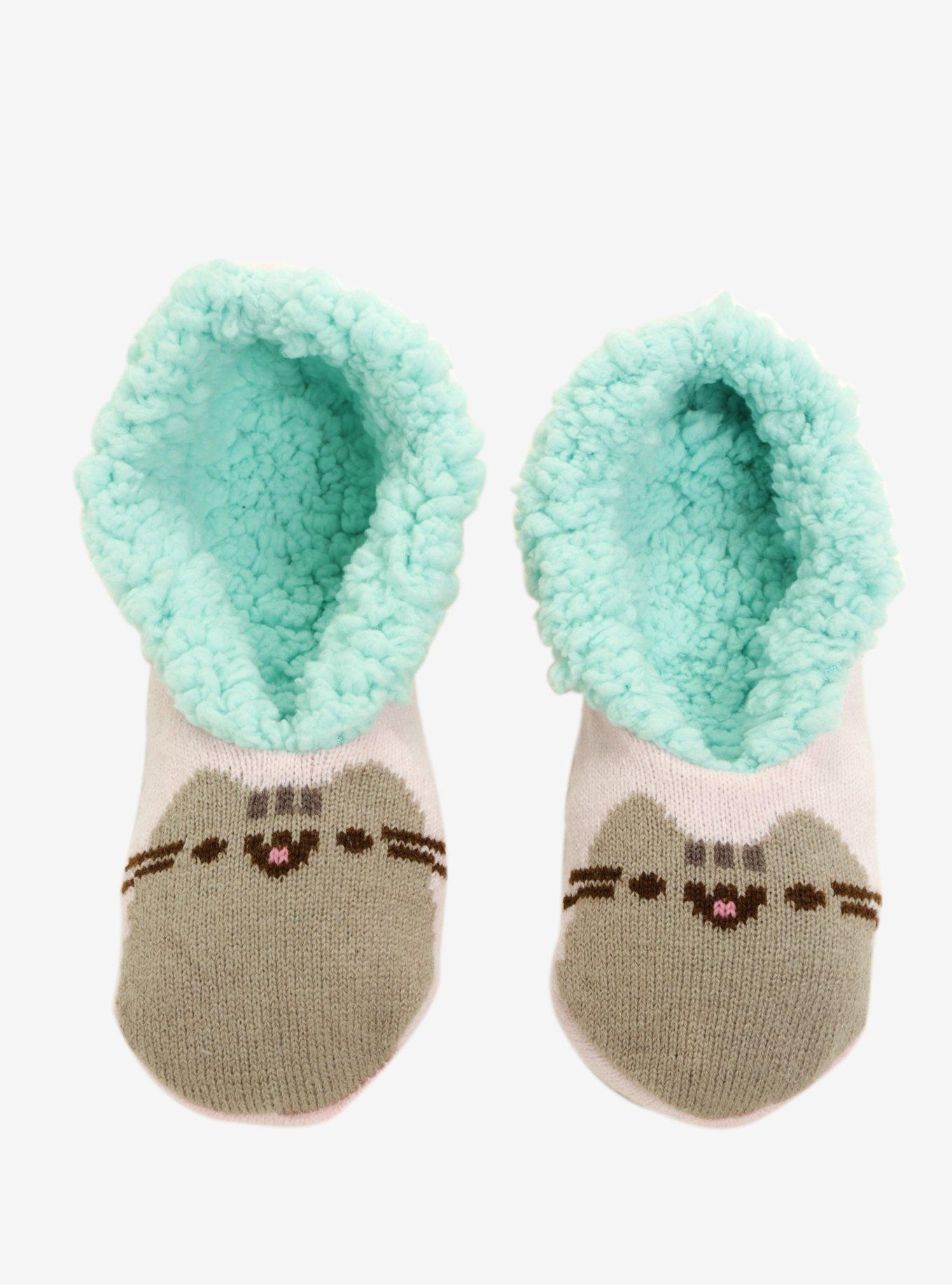 Pusheen Pink Cozy Slippers, , alternate
