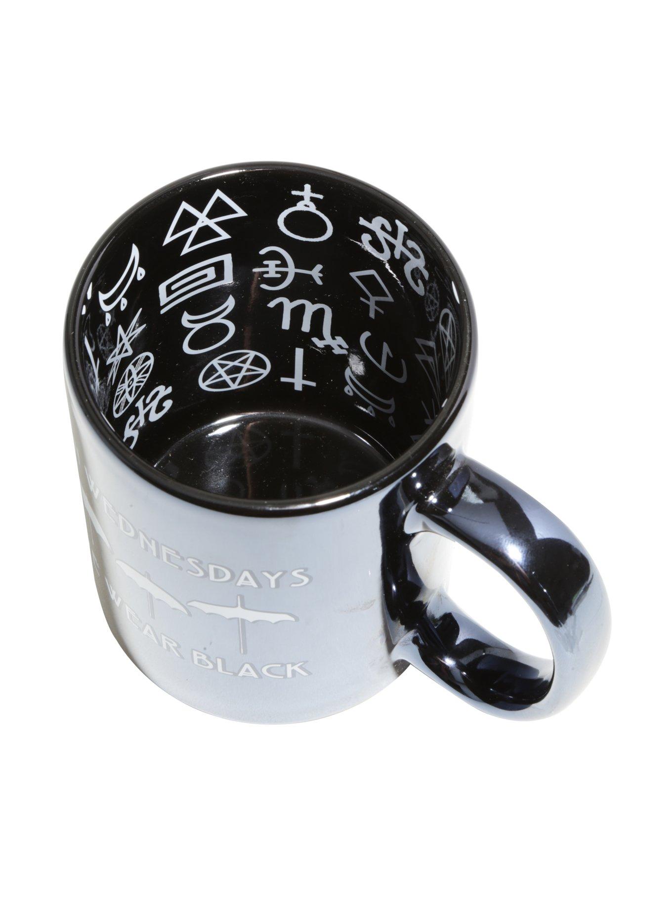 American Horror Story On Wednesdays We Wear Black Ceramic Mug, , alternate