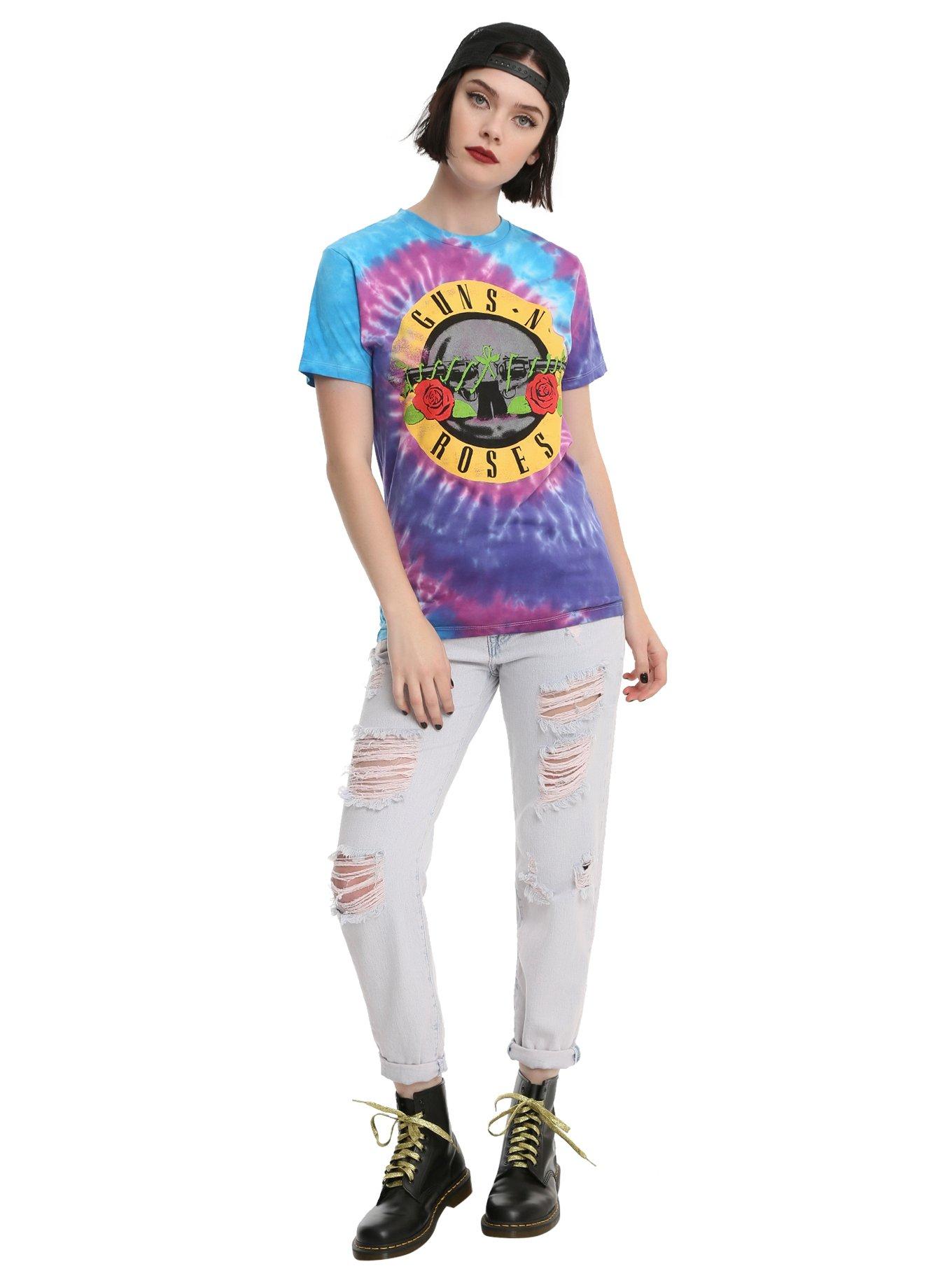 Guns N' Roses Logo Tie-Dye Girls T-Shirt, , alternate