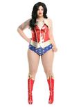 DC Comics Wonder Woman Lace-Up Corset Plus Size, , alternate
