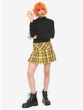 Tripp Yellow Plaid Skirt, YELLOW, alternate