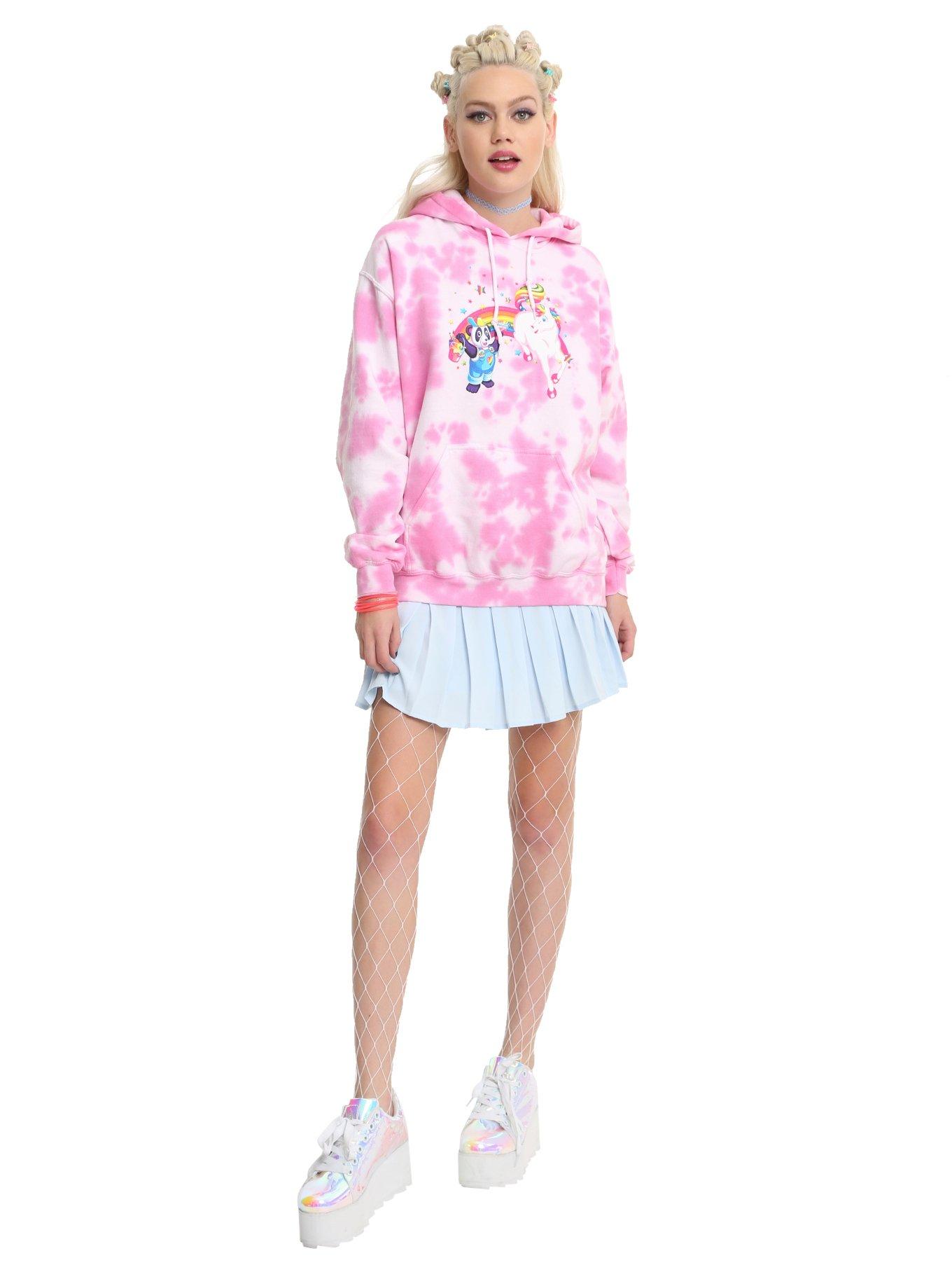 Lisa Frank Tie Dye Girls Hoodie, , alternate