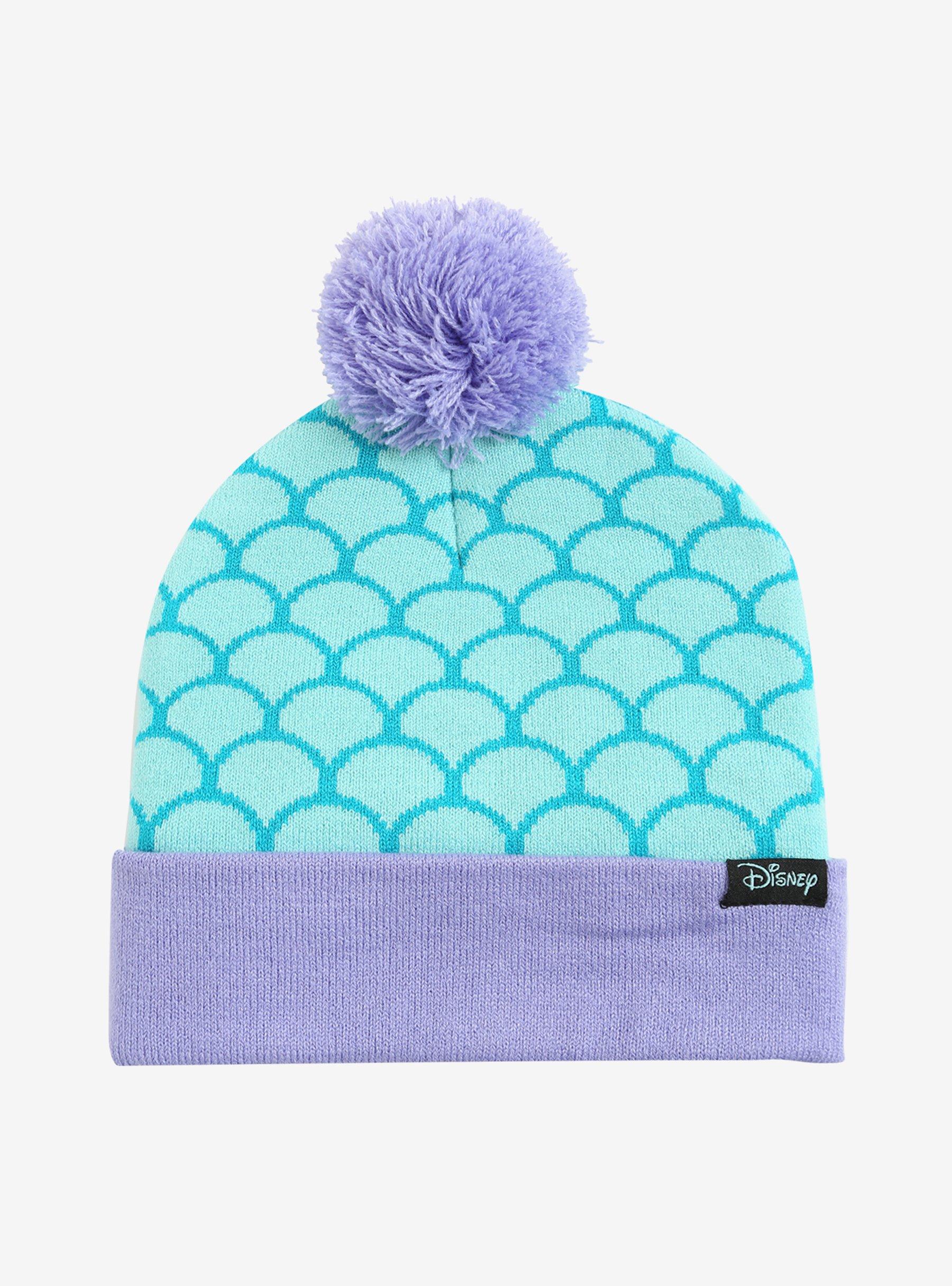 Disney The Little Mermaid Ariel Scales Pom Beanie, , alternate