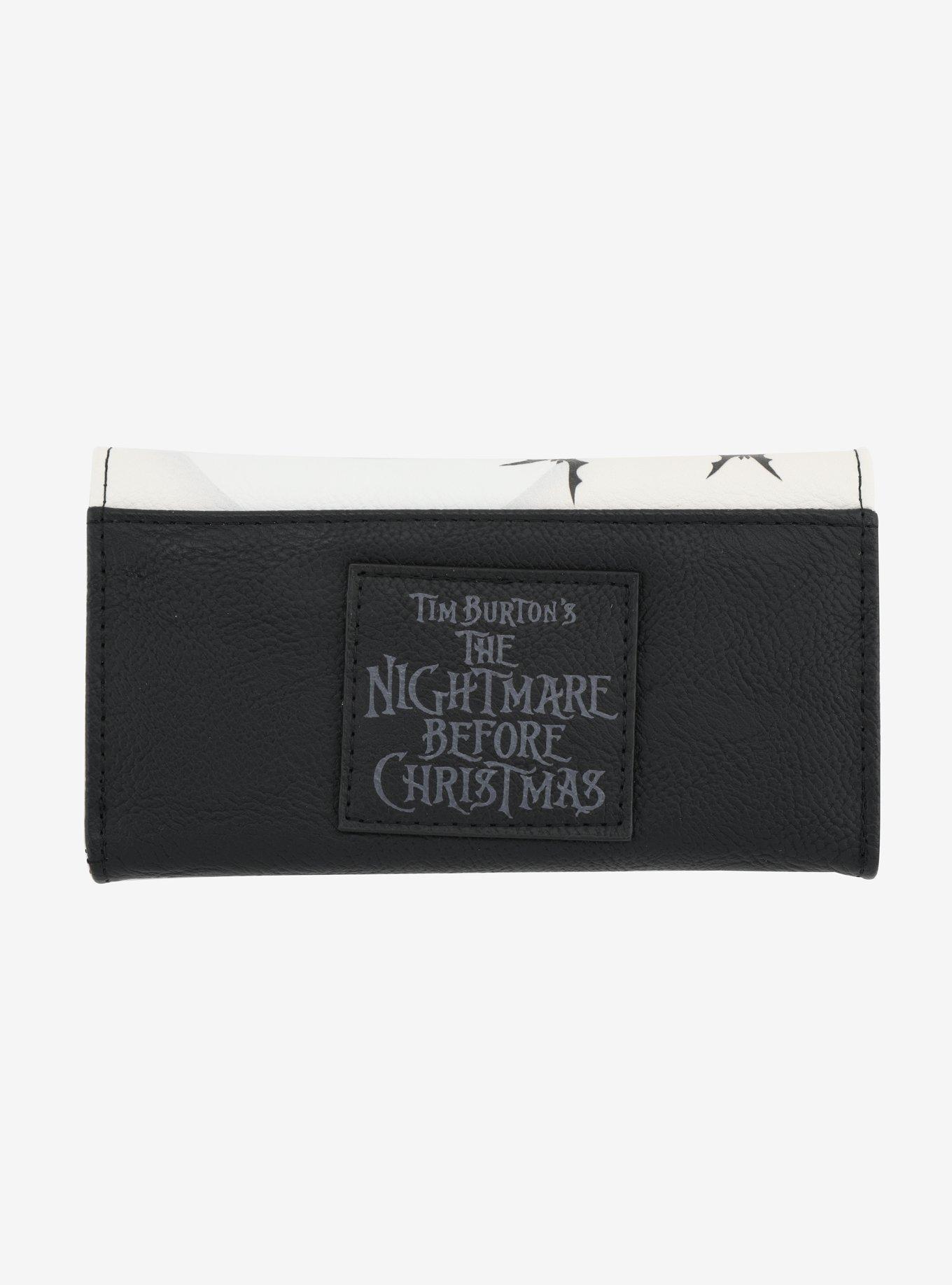 Loungefly The Nightmare Before Christmas Jack & Zero White Flap Wallet, , alternate