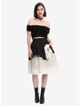 The Nightmare Before Christmas Moon Skirt, WHITE, alternate