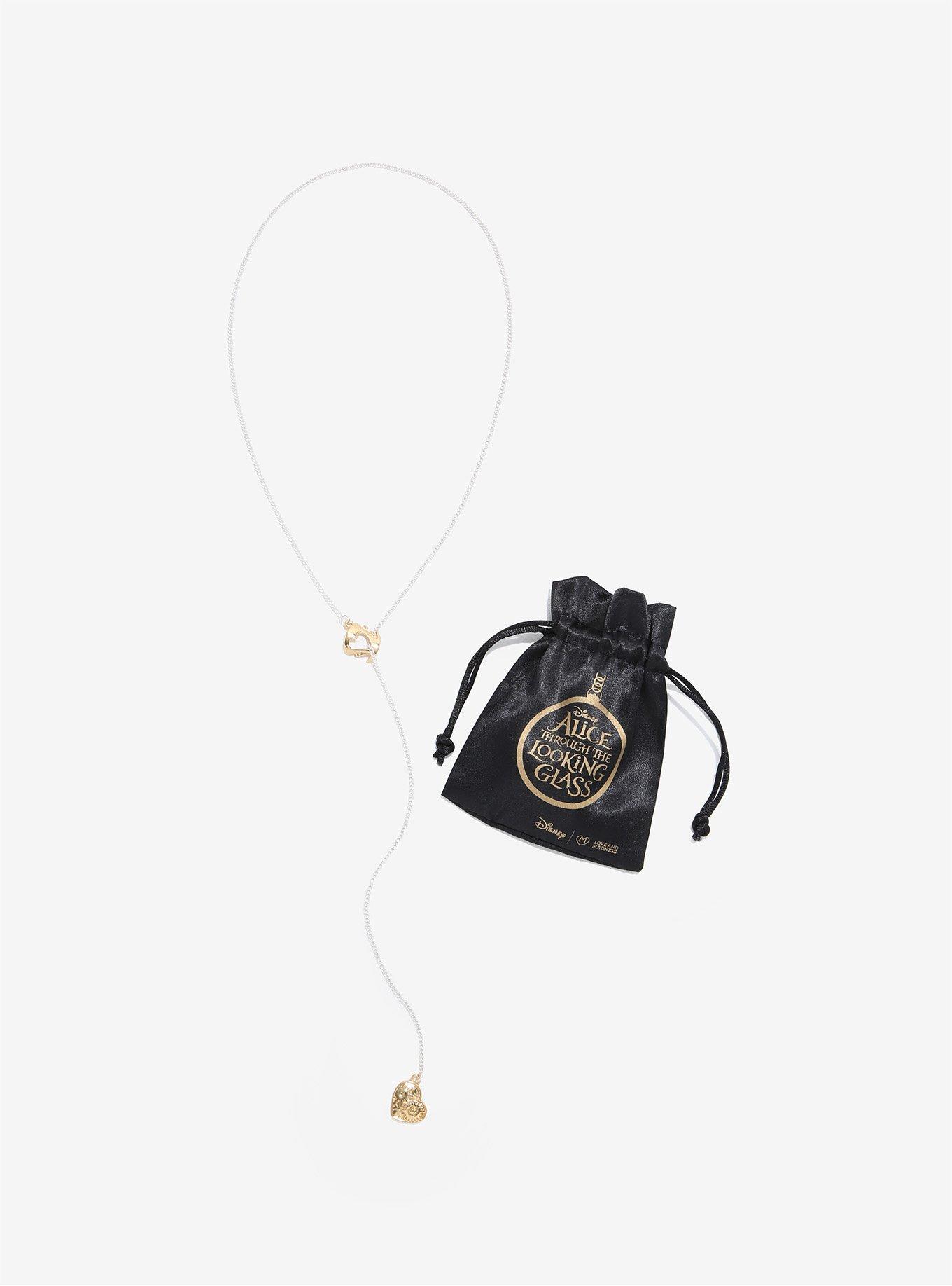 Love And Madness Alice Through The Looking Glass Heart & Hat Lariat Necklace, , alternate