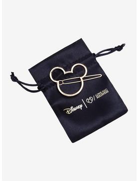 Plus Size Love And Madness Disney Mickey Mouse Gold Hair Clip, , hi-res
