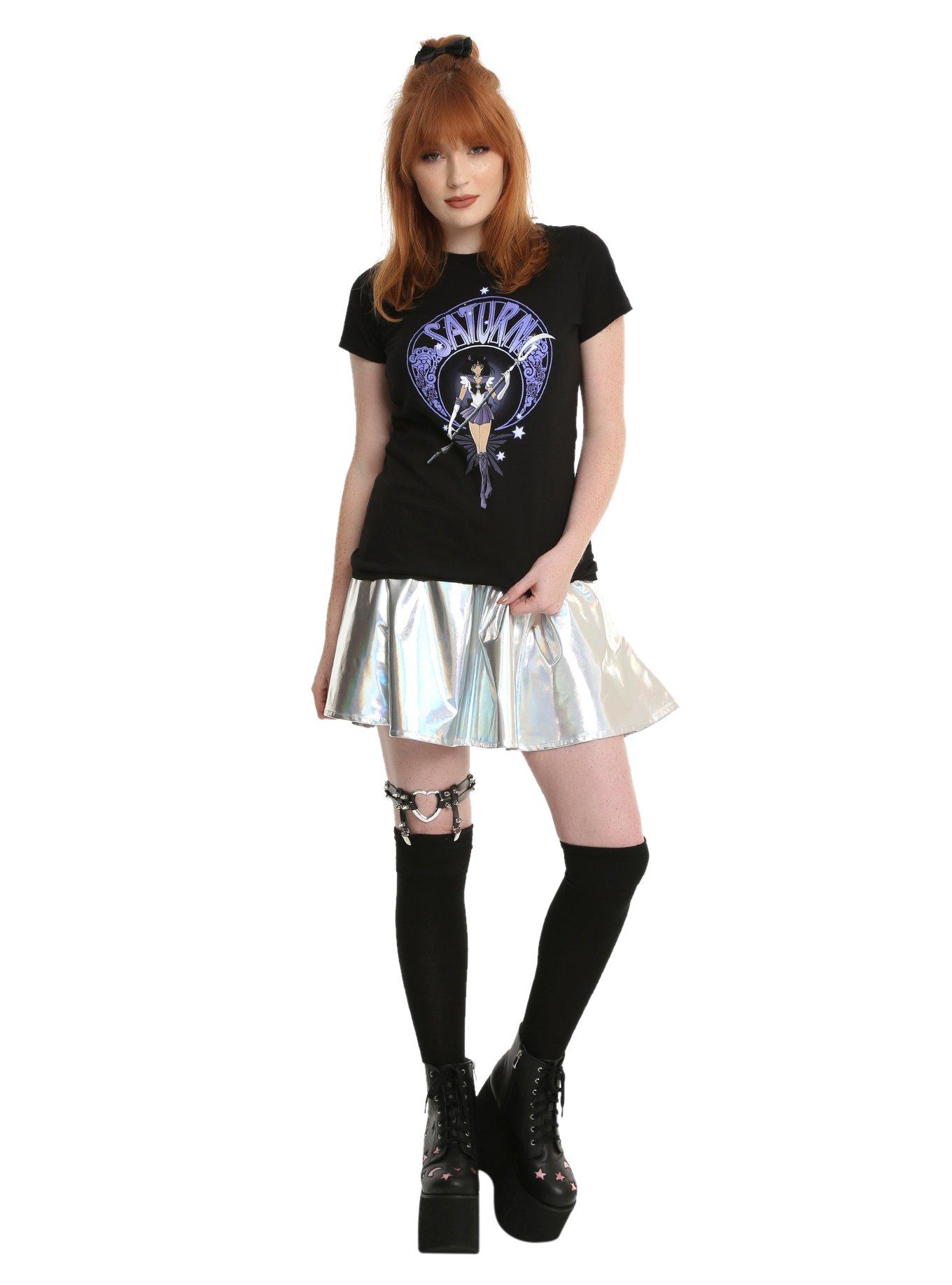 Sailor Moon Sailor Saturn Girls T-Shirt, , alternate