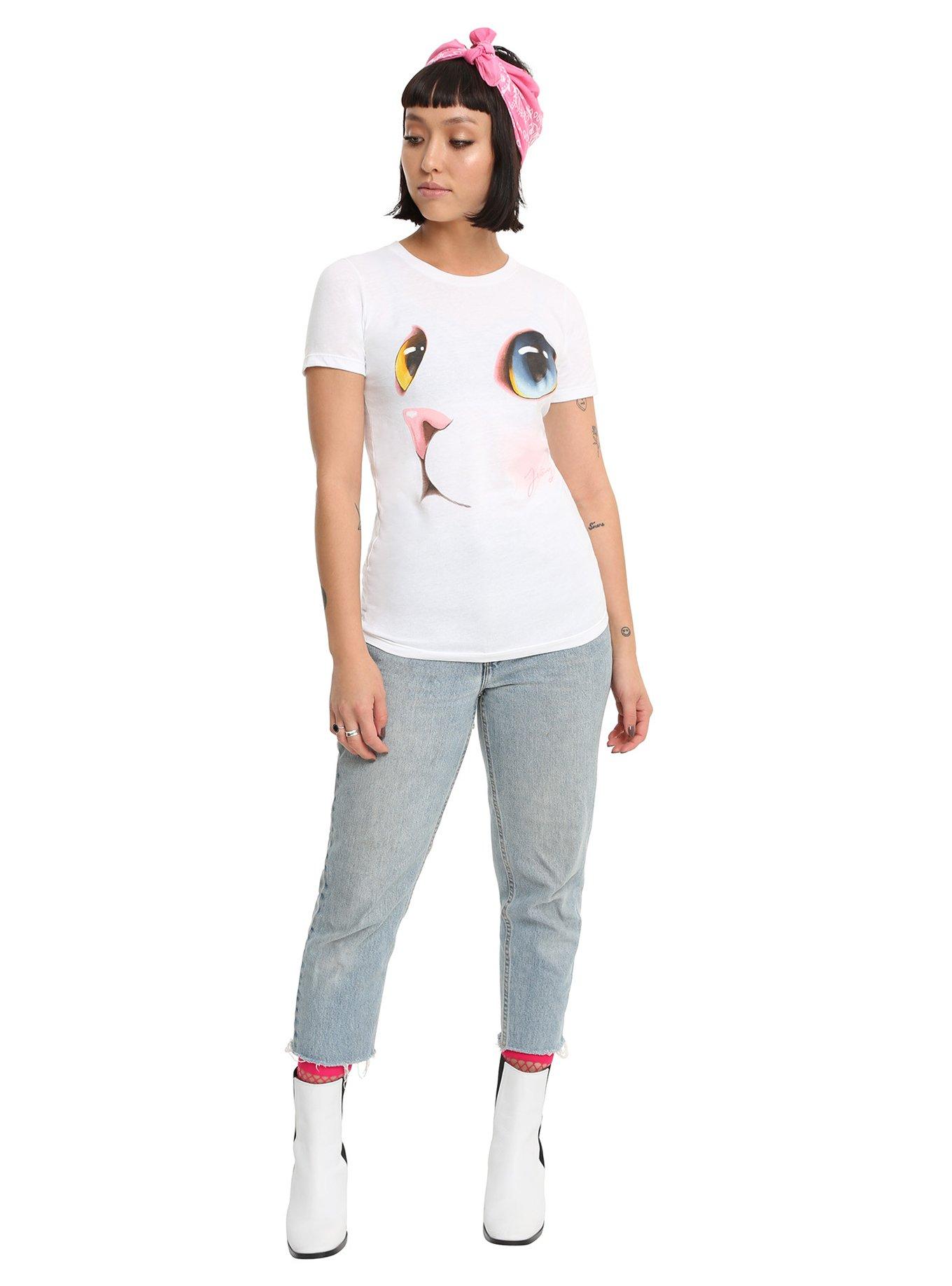 Jetoy Cat Face Girls T-Shirt, , alternate