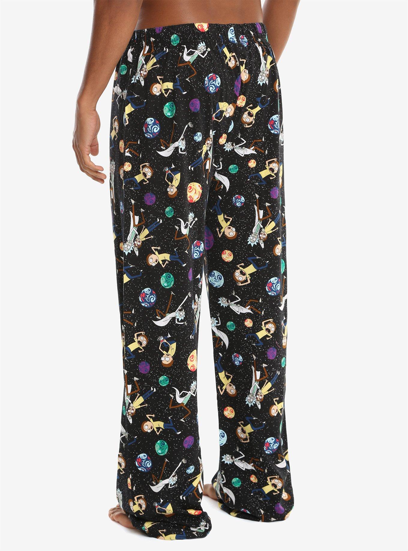 Rick And Morty Allover Print Sleep Pants, , alternate
