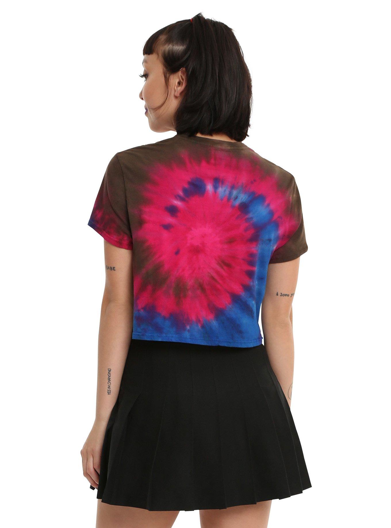 Metallica Logo Tie-Dye Girls Crop T-Shirt, , alternate