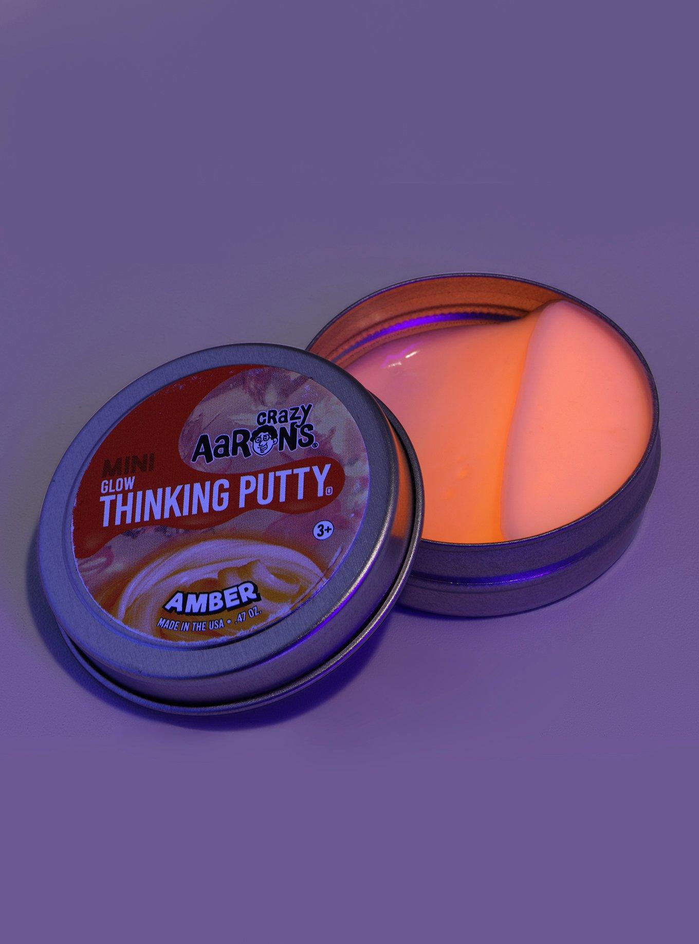 Crazy Aaron's Amber Mini Glow Thinking Putty, , alternate