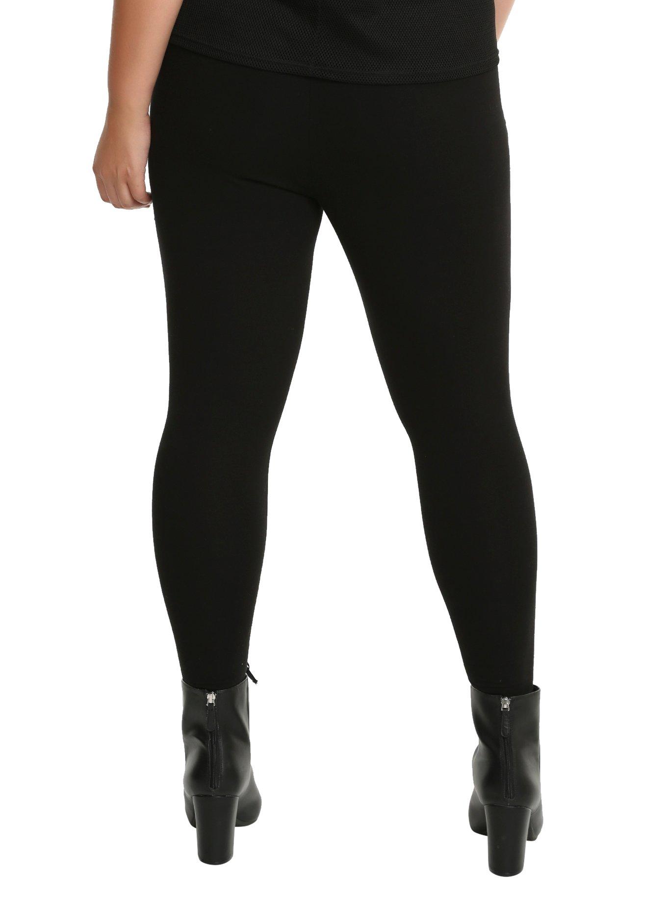 Blackheart Lace-Up Leggings Plus Size, , alternate