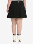 Royal Bones By Tripp Black Lace-Up Pleated Skirt Plus Size, , alternate