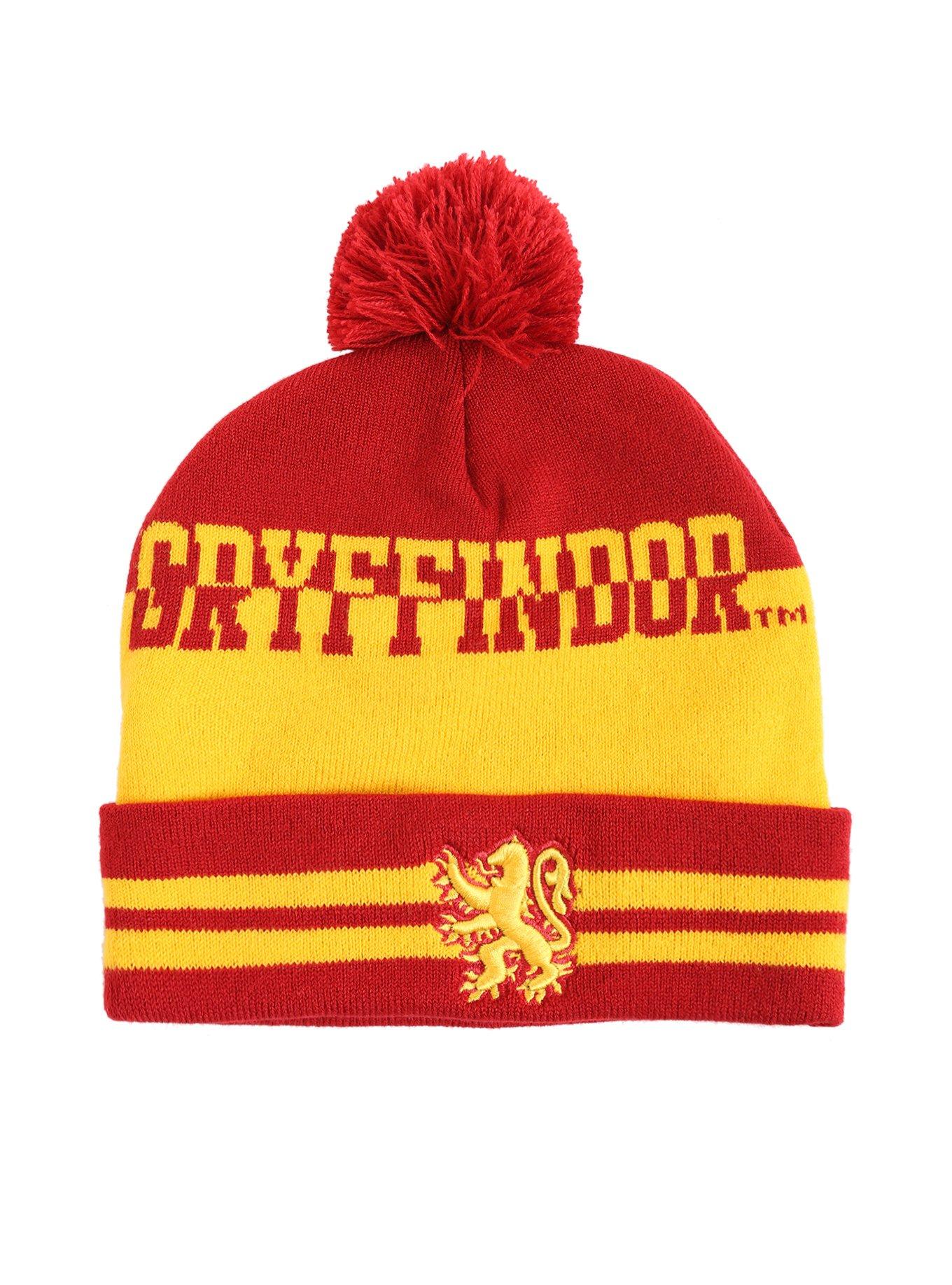 Harry Potter Gryffindor Lion Pom Watchman Beanie, , alternate