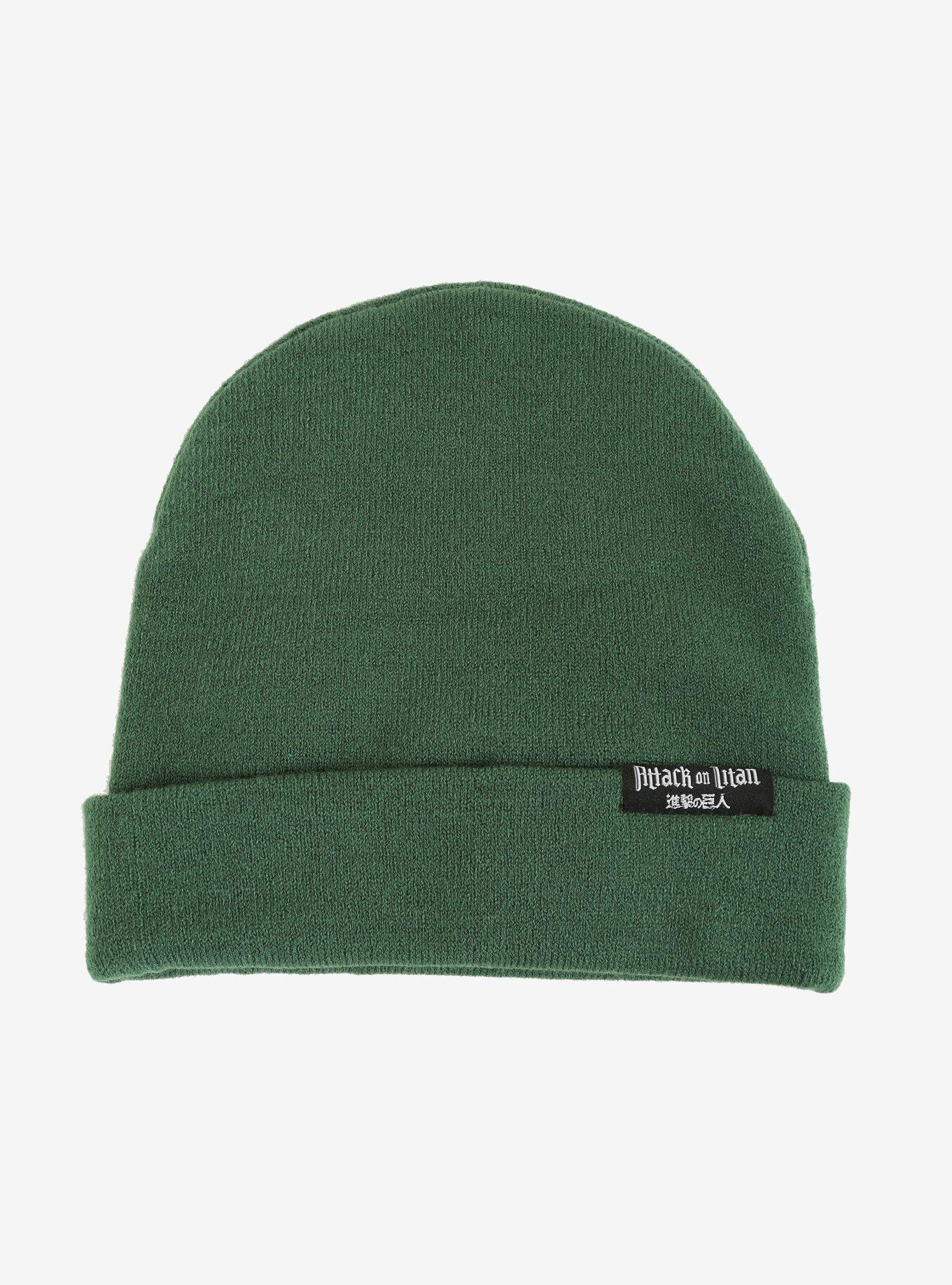 Attack On Titan Scout Badge Green Watchman Beanie, , alternate