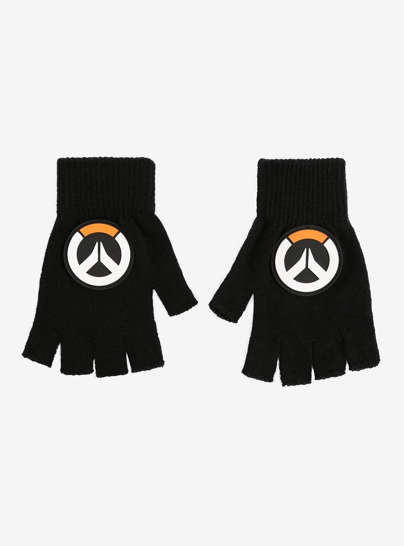 Overwatch Logo Fingerless Gloves, , alternate