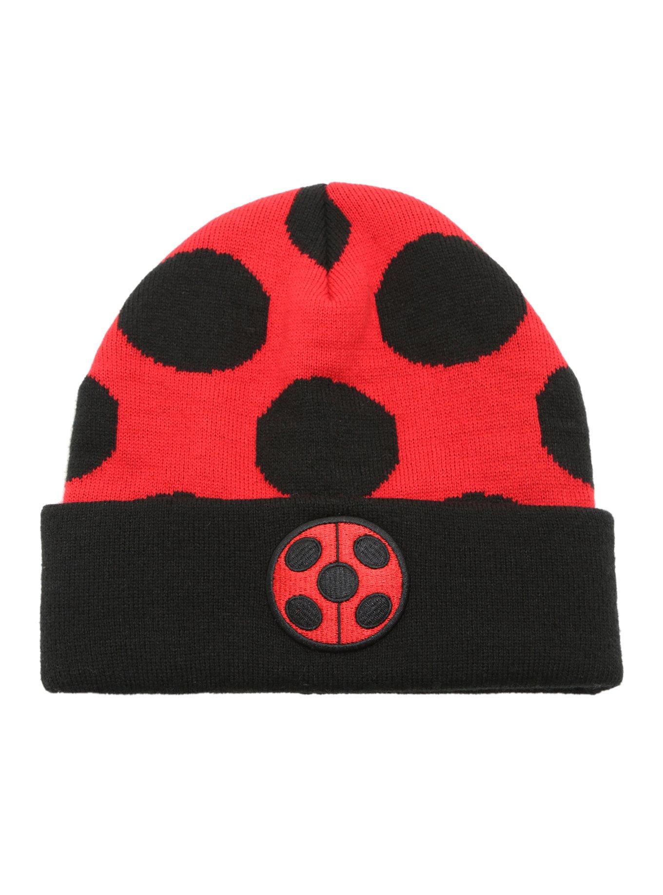 Miraculous: Tales Of Ladybug & Cat Noir Polka Dot Watchman Beanie, , alternate