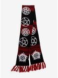 Supernatural Symbols Knit Scarf, , alternate