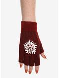 Supernatural Red Fingerless Gloves, , alternate