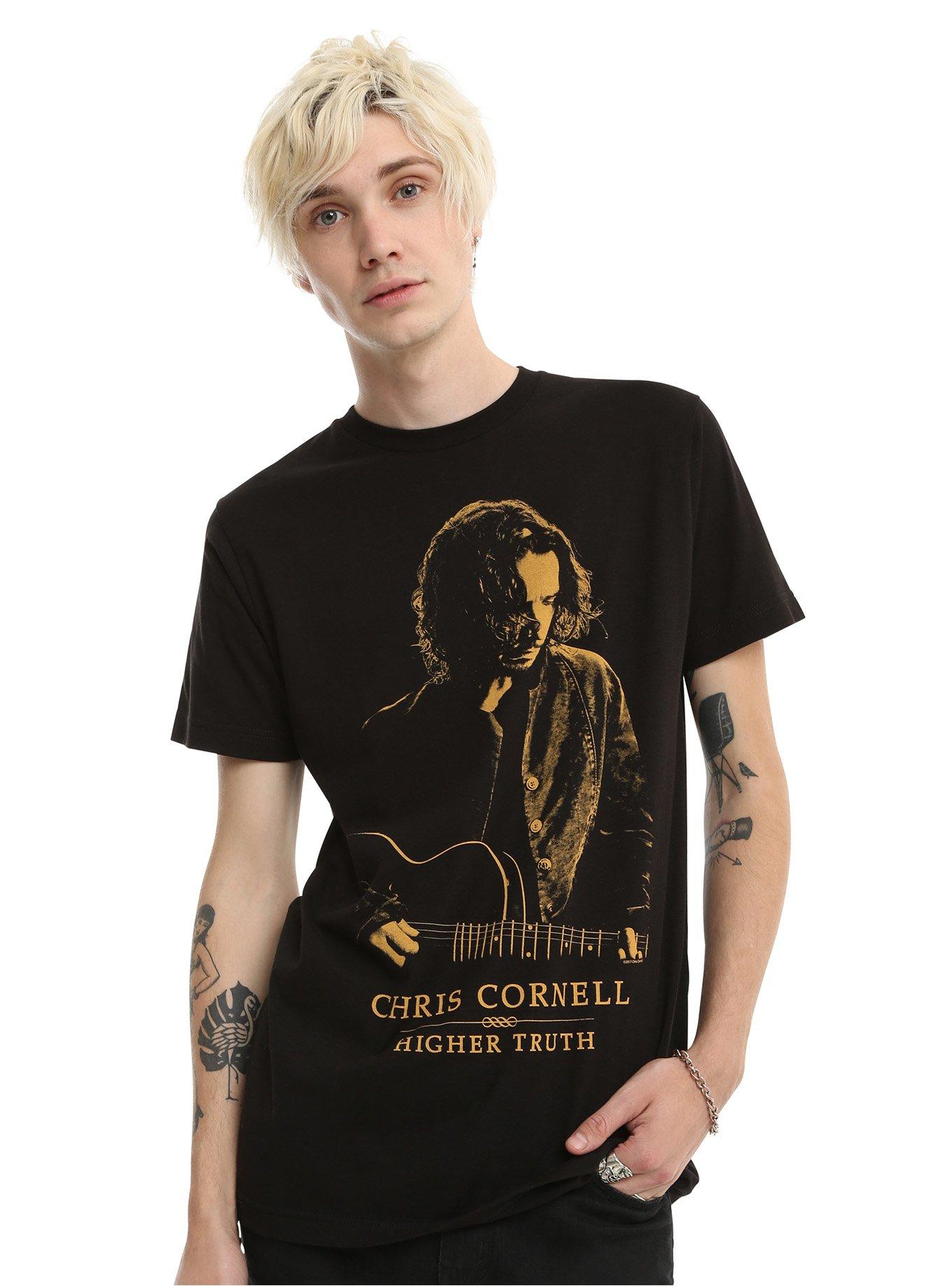 Chris Cornell Higher Truth Guitar Photo T-Shirt, , alternate