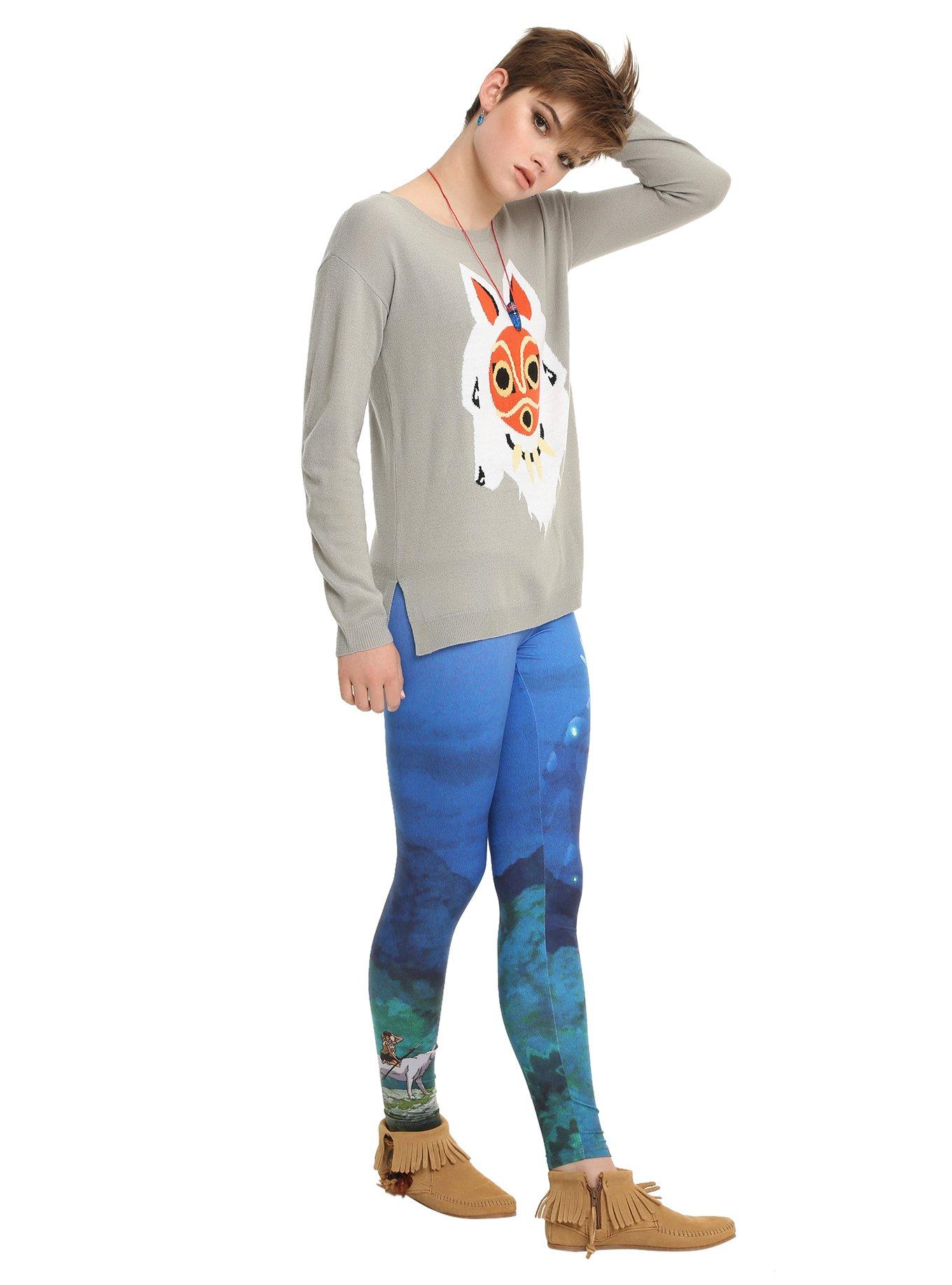 Her Universe Studio Ghibli Princess Mononoke Forest Spirit Leggings, , alternate