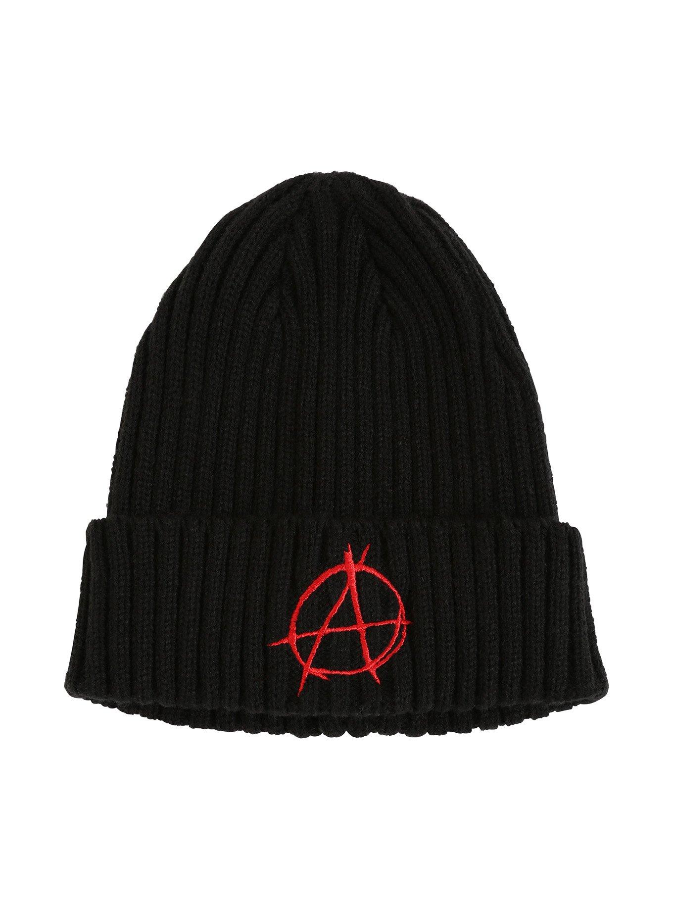 Anarchy Symbol A Watchman Beanie, , alternate