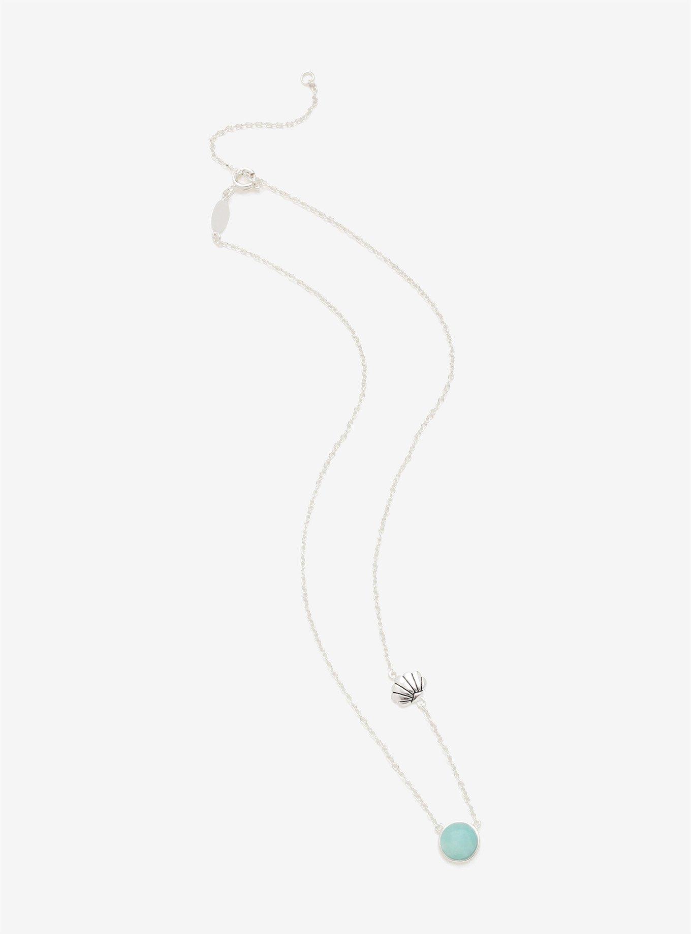 Disney The Little Mermaid Shell Bead Charm Necklace, , alternate