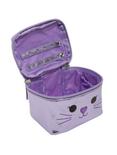 Metallic Purple Mini Kitty Makeup Travel Bag, , alternate