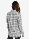 Friends Central Perk Womens Flannel Woven Button-Up, , alternate