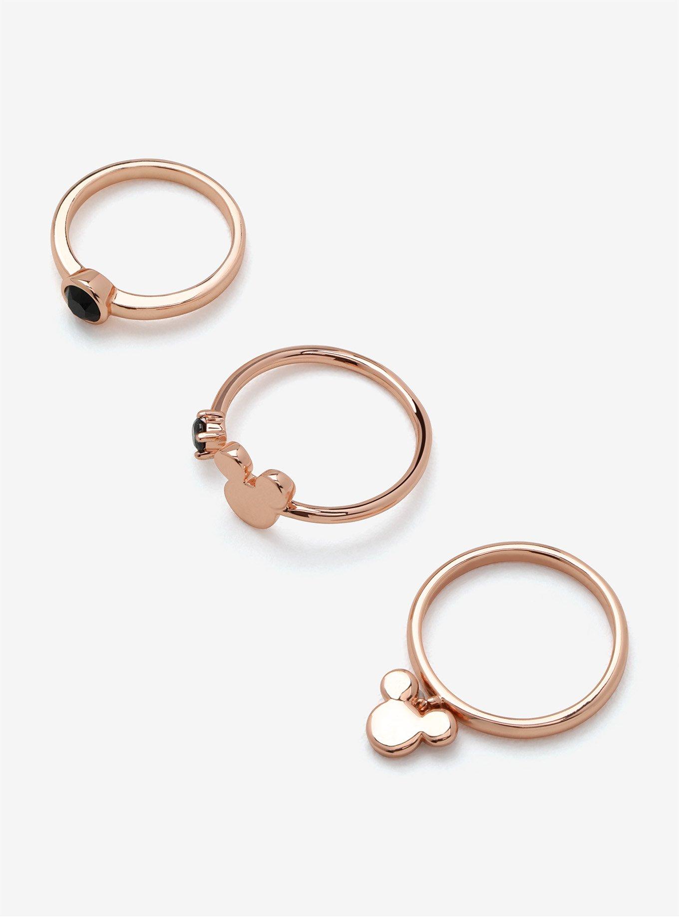 Disney Mickey Mouse Open Stone Ring Set, , alternate