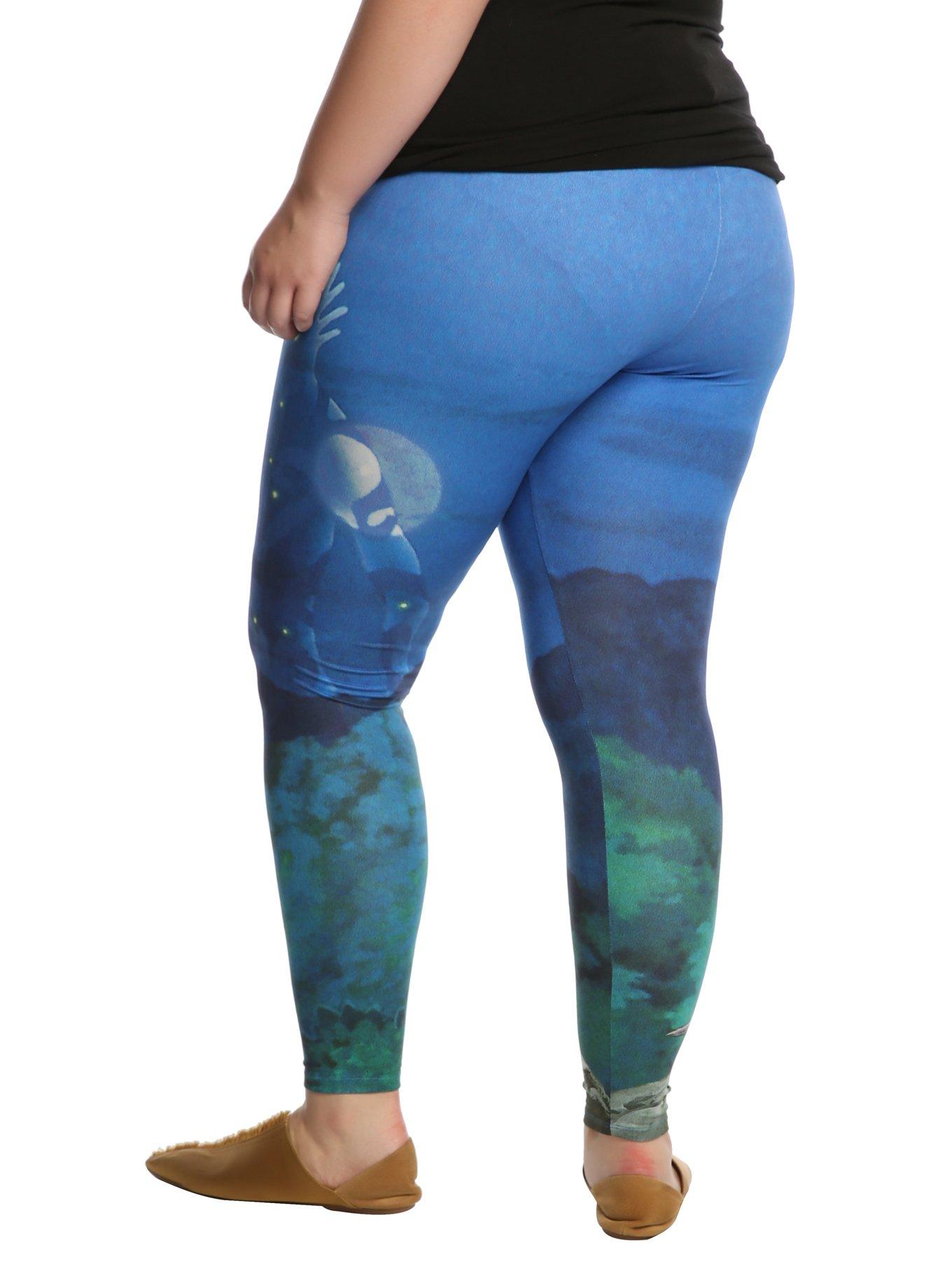 Her Universe Studio Ghibli Princess Mononoke Forest Spirit Leggings Plus Size, , alternate