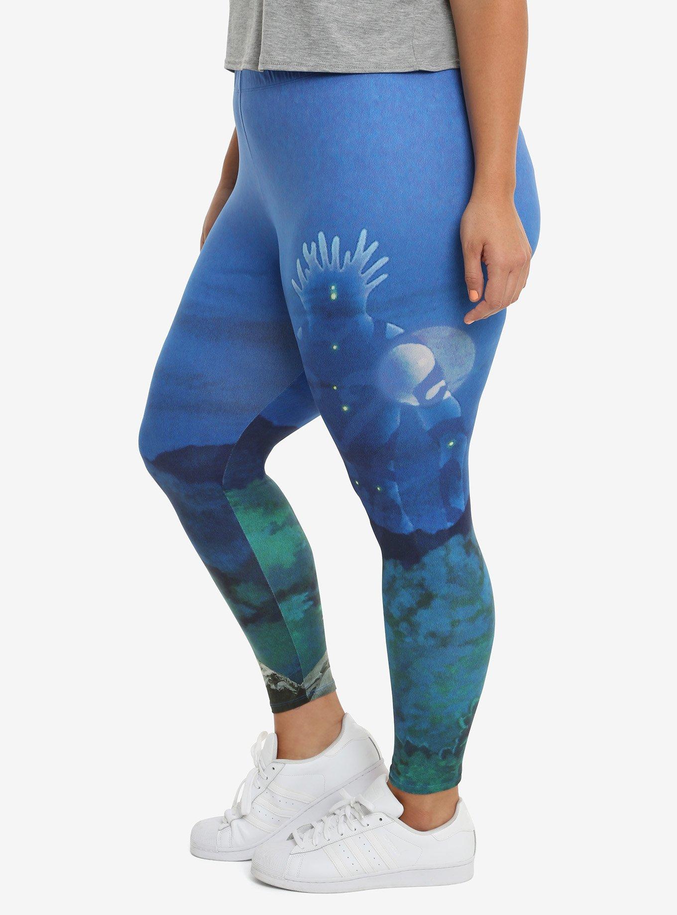 Studio Ghibli Princess Mononoke Forest Spirit Leggings Plus Size, , alternate