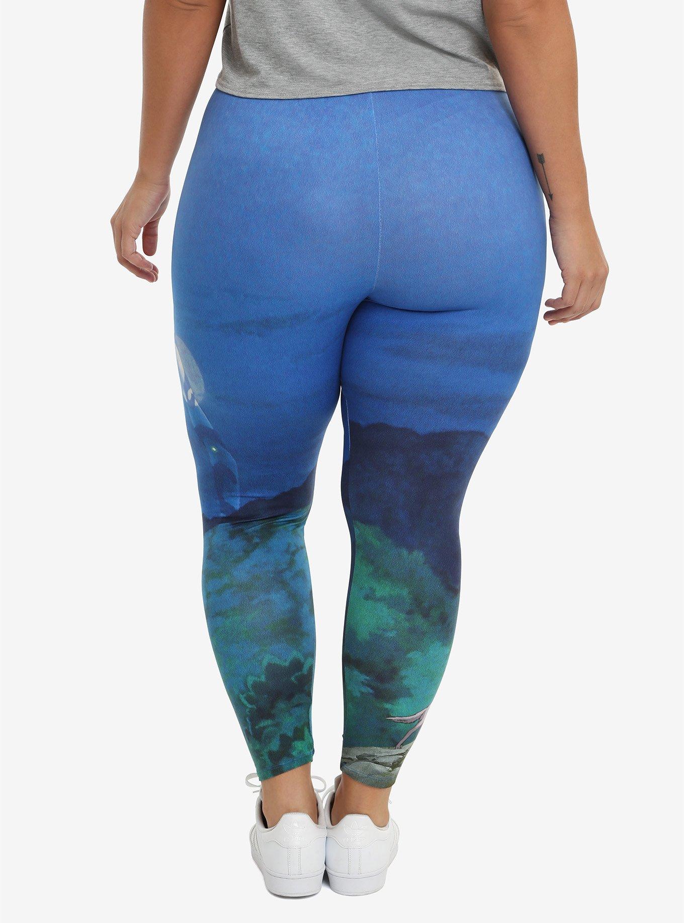 Studio Ghibli Princess Mononoke Forest Spirit Leggings Plus Size, , alternate