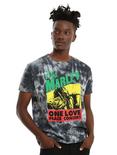 Bob Marley One Love Peace Concert Tie Dye T-Shirt, , alternate