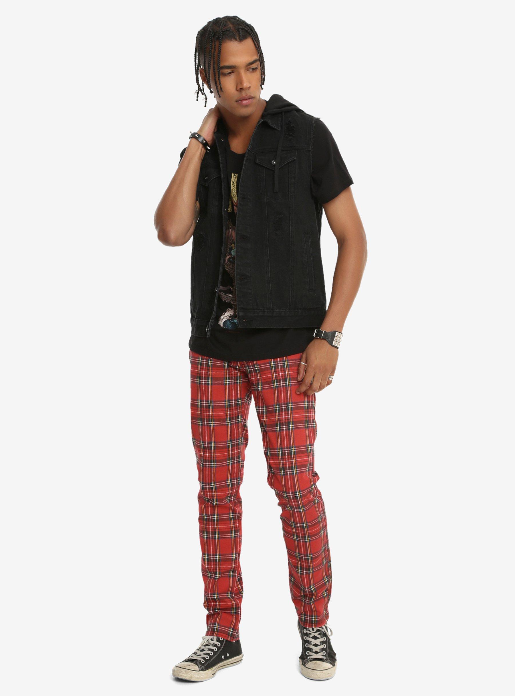 Tripp red tartan on sale plaid skinny pants