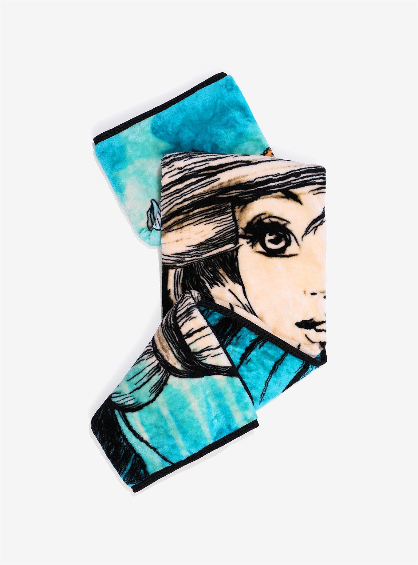 Disney The Little Mermaid Ariel Sketch Art Plush Throw Blanket, , alternate