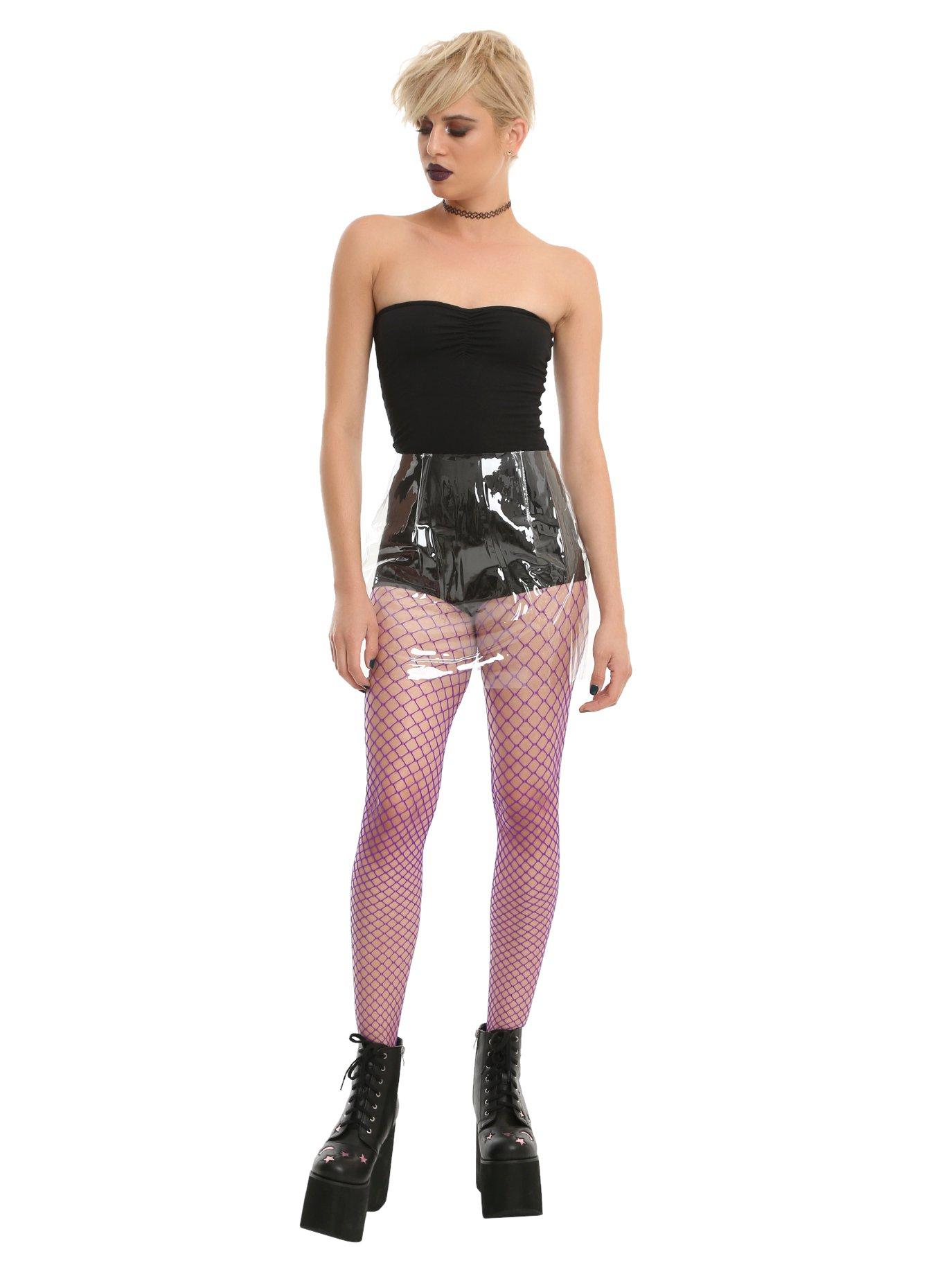 Clear Vinyl Skirt, , alternate