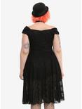 Black Lace Layered Dress Plus Size, , alternate
