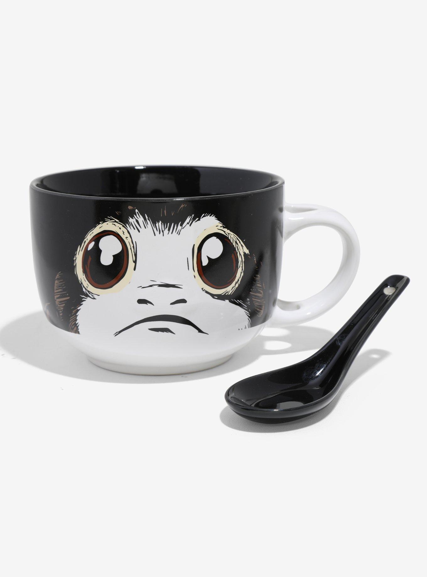 Star Wars: The Last Jedi Porg Soup Mug With Spoon, , alternate