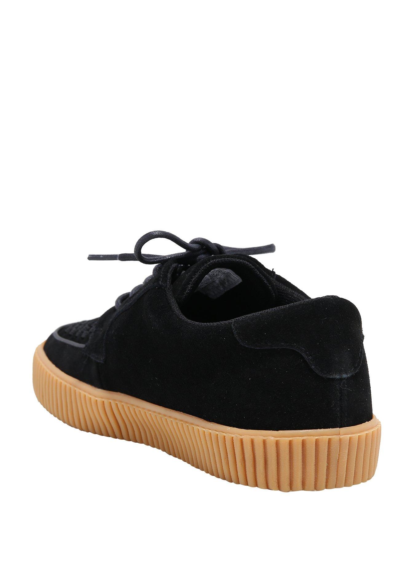 T.U.K. Black Suede Sneakers, , alternate