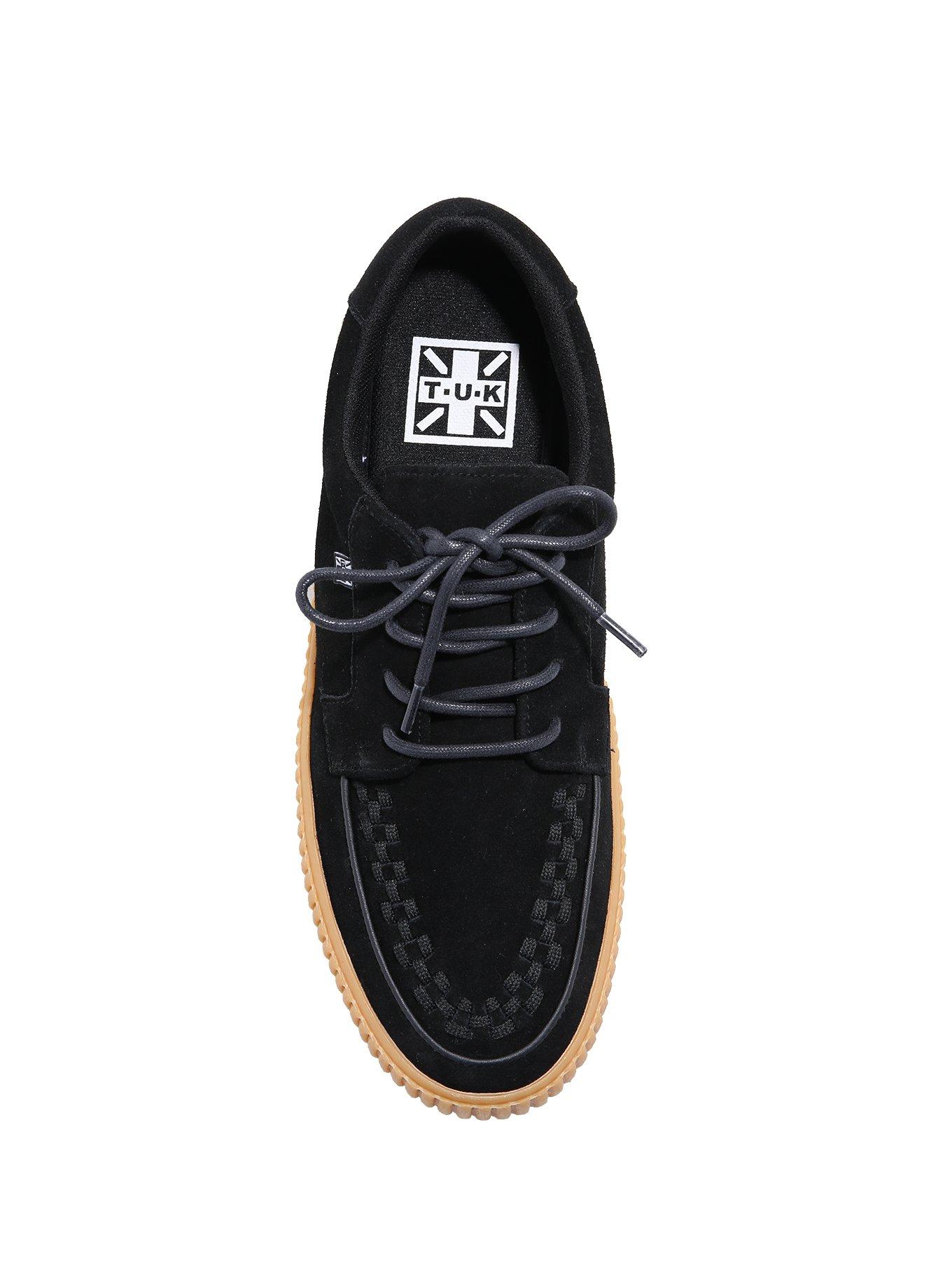 T.U.K. Black Suede Sneakers, , alternate