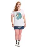 Her Universe Studio Ghibli Princess Mononoke Quote Fill Athletic Girls Ringer T-Shirt Plus Size, , alternate