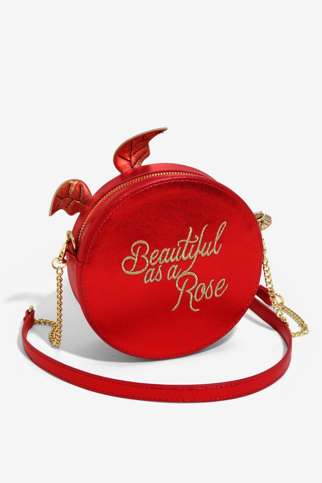 Danielle Nicole Disney Beauty And The Beast Enchanted Rose Crossbody Bag, , alternate