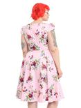 Pink Floral Swing Dress Plus Size, , alternate
