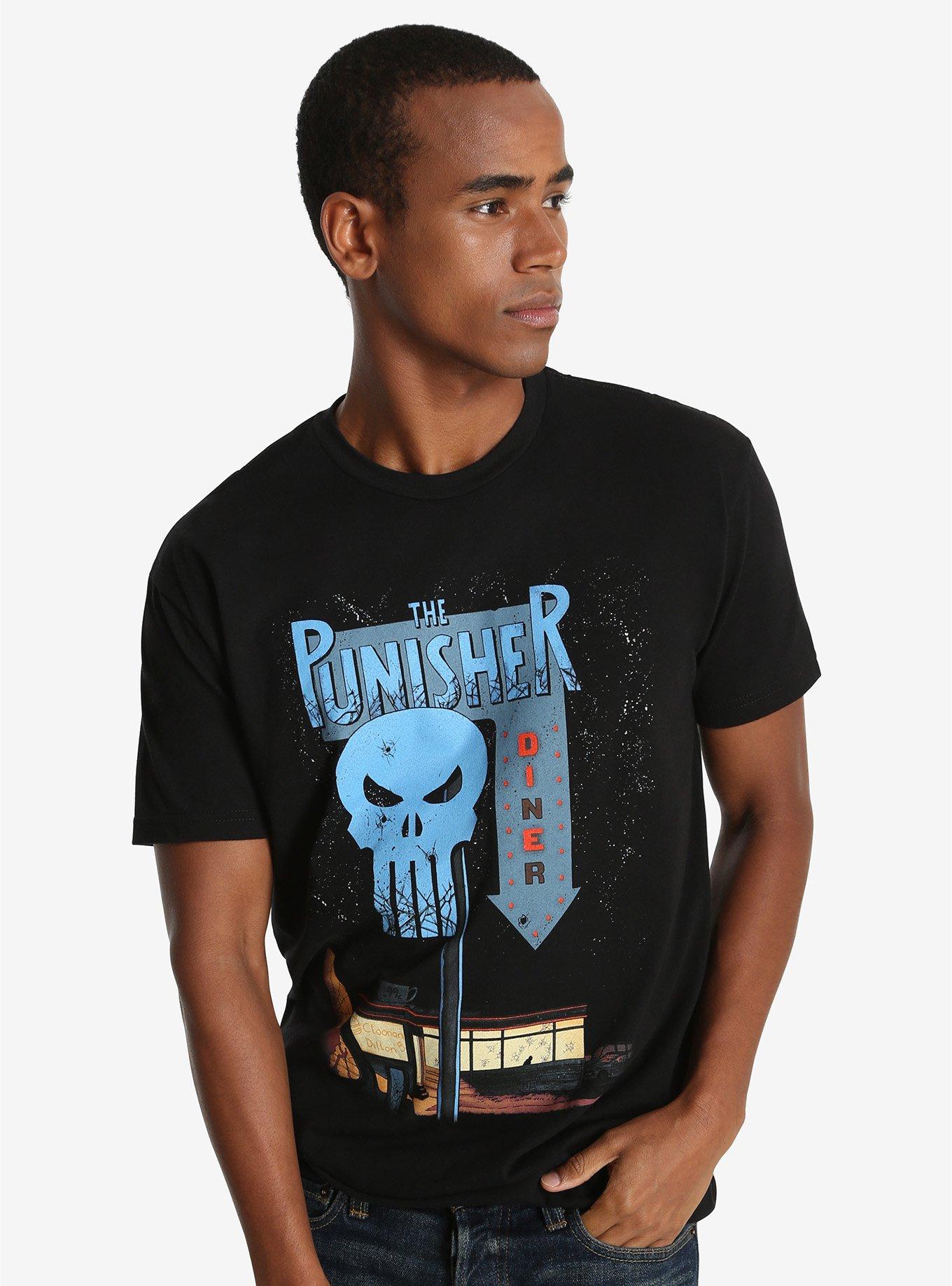 Marvel The Punisher Diner T-Shirt, , alternate