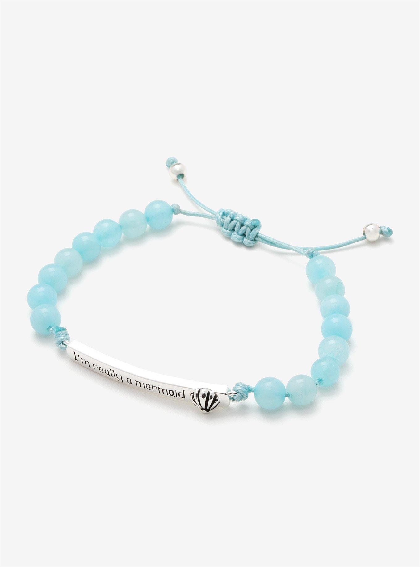 Disney The Little Mermaid Beaded ID Bracelet, , alternate