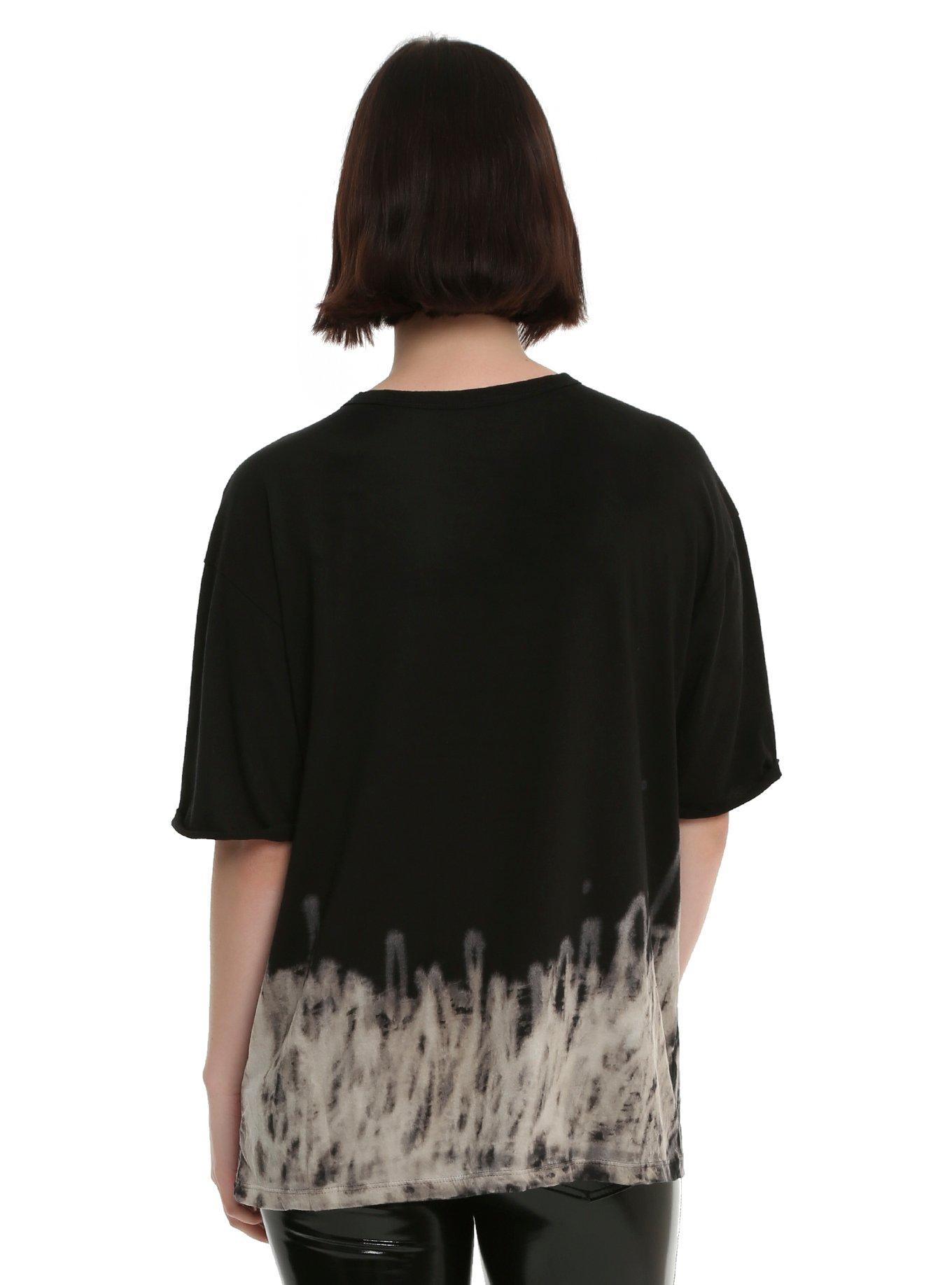 Iron Maiden Book Of Souls Oversized Choker Tie Dye Girls T-Shirt, , alternate