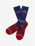NASA Red, White And Blue Crew Socks, , alternate
